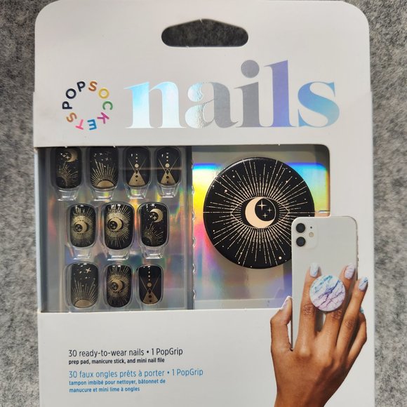 All Seeing PopSockets 30Gel Nails & Matching PopGrip - Picture 1 of 3